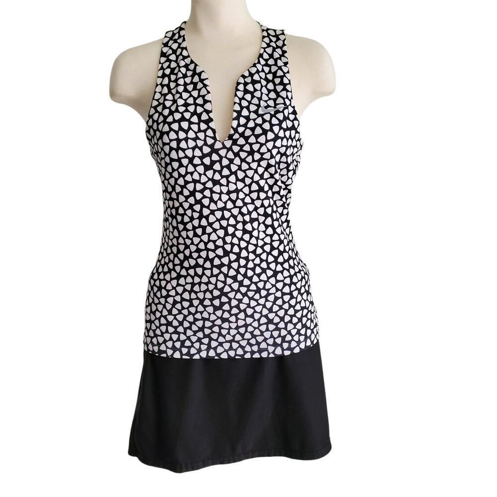 Nike Black and White Patterned Dress